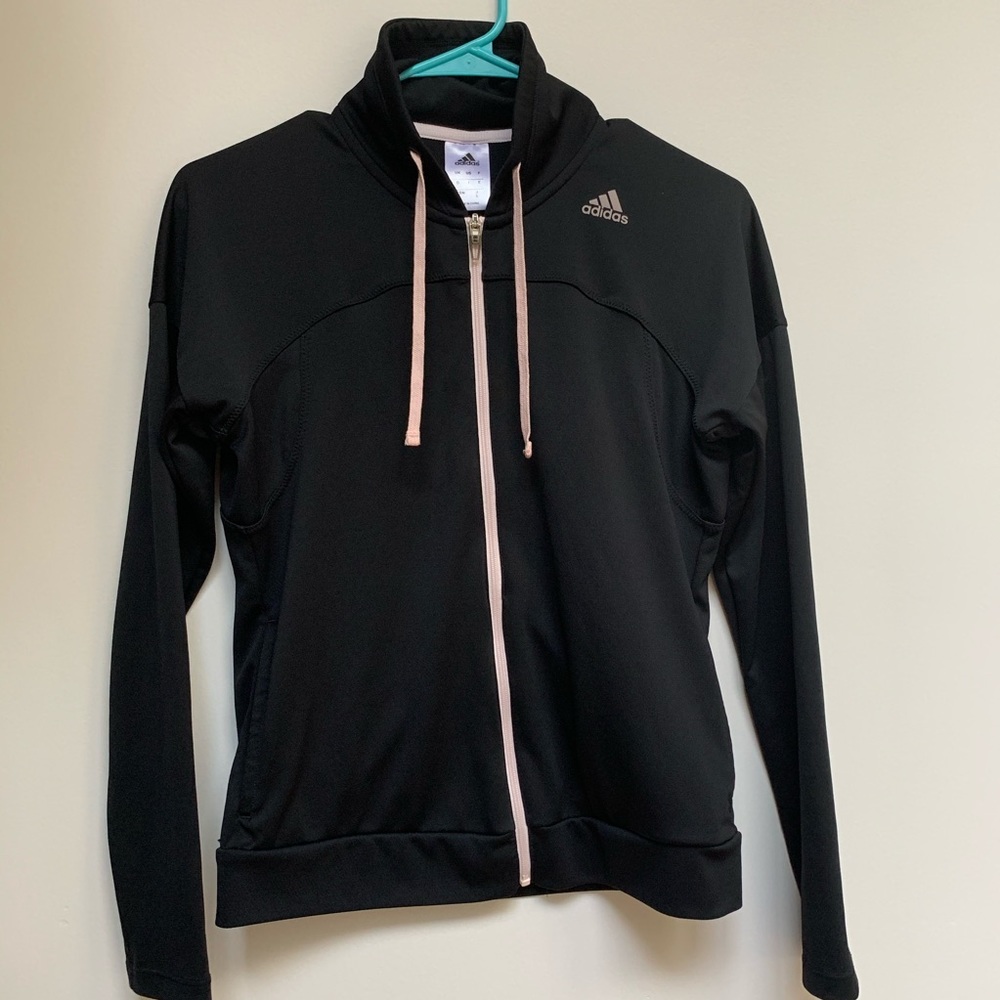 Adidas black zip up jacket